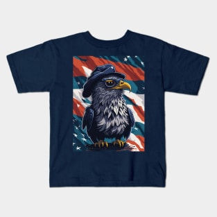 Patriotic Eagle Kids T-Shirt